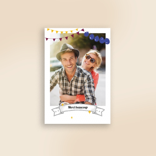 Cartes Remerciements Mariage Toboggan