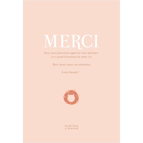 Cartes Remerciements Naissance Tigre