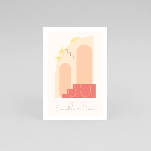 Faire-part de mariage Sous le soleil