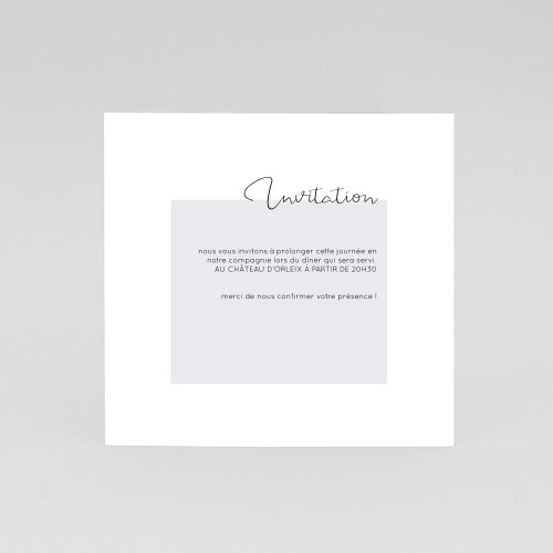 Invitation de mariage photo script