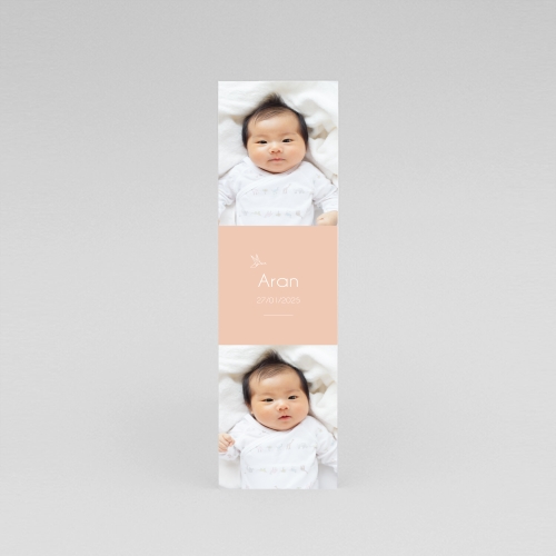 Faire-part de naissance Marque page origami