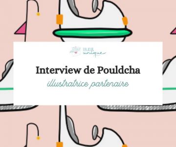 Portrait de Pouldcha, illustratrice partenaire d’UnJourUnique