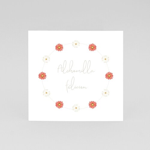 faire-part de mariage Duo de fleurs