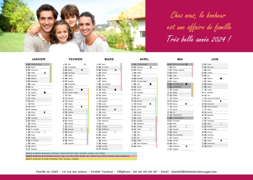 Calendrier photo personnalisé